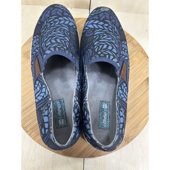 Olukai Kahu PowWow Blue Canvas Slip On Casual Shoes Mens Size 13 - Picture 6 of 8